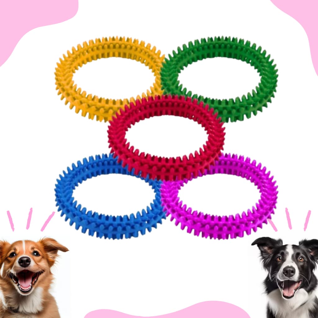 Brinquedo Para Cachorro Massageador Mordedor Anemona Para Cachorro Pet 11 cm