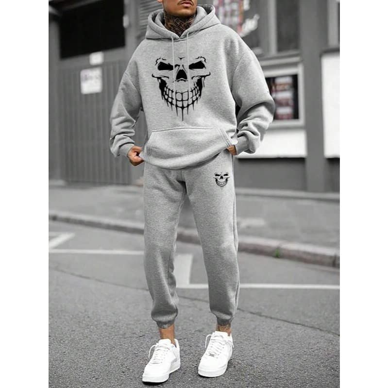 Conjunto Moletom Fernando&co Canguru Blusa De Frio Estampado Masculino E Feminino Calça e Blusa