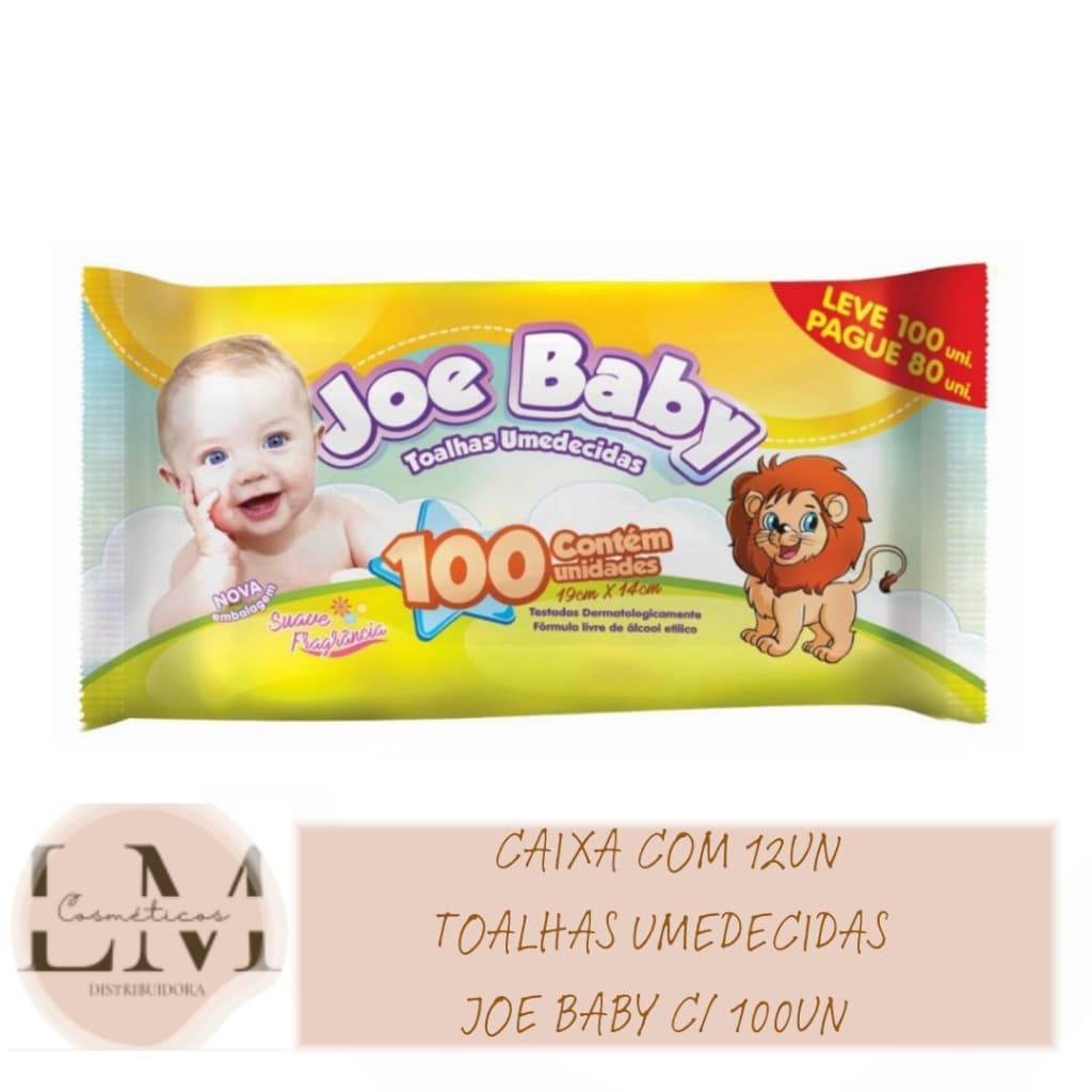 Caixa com 1200 Toalhas Umedecidas Joe Baby