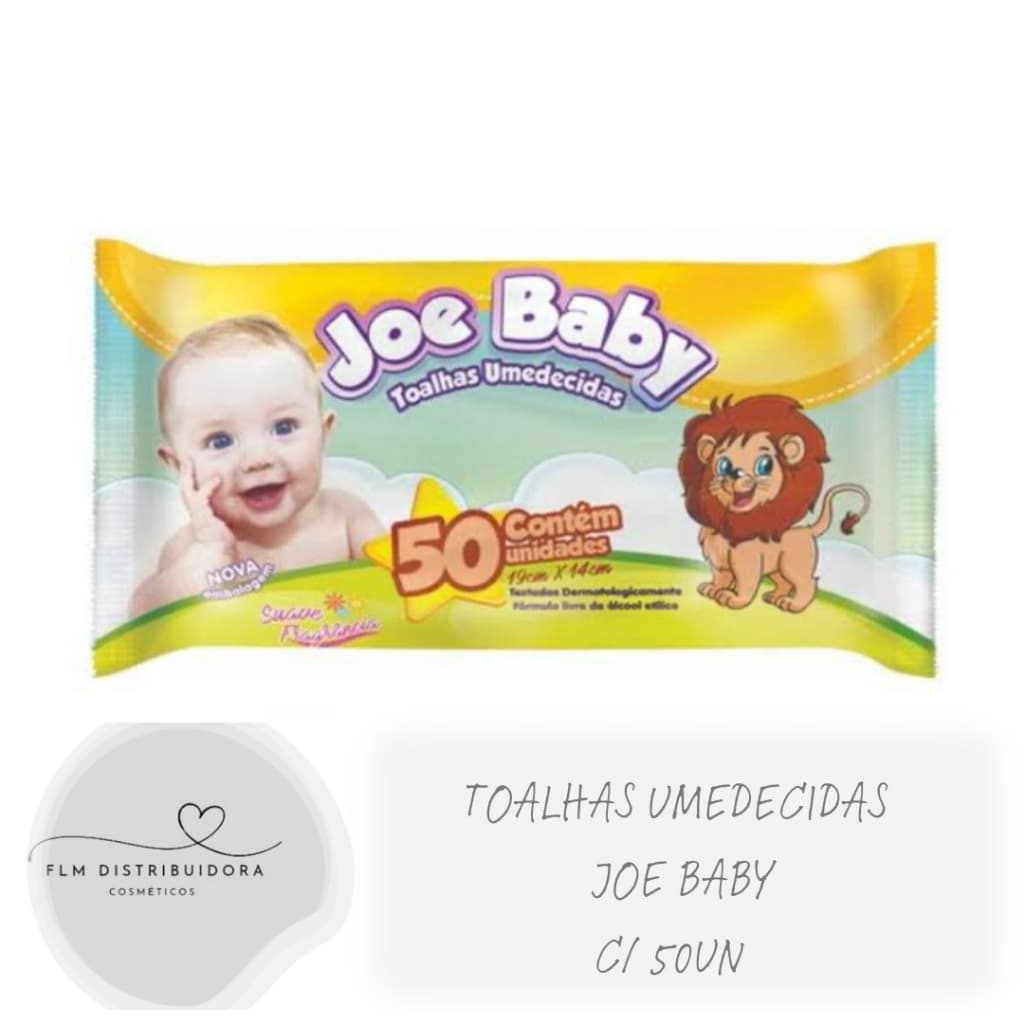 Toalhas Umedecidas Joe Baby 50un
