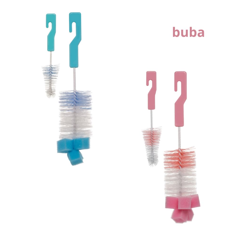 Escova Para Lavar Mamadeira Buba Kit 2 Escova Mamadeira Bico