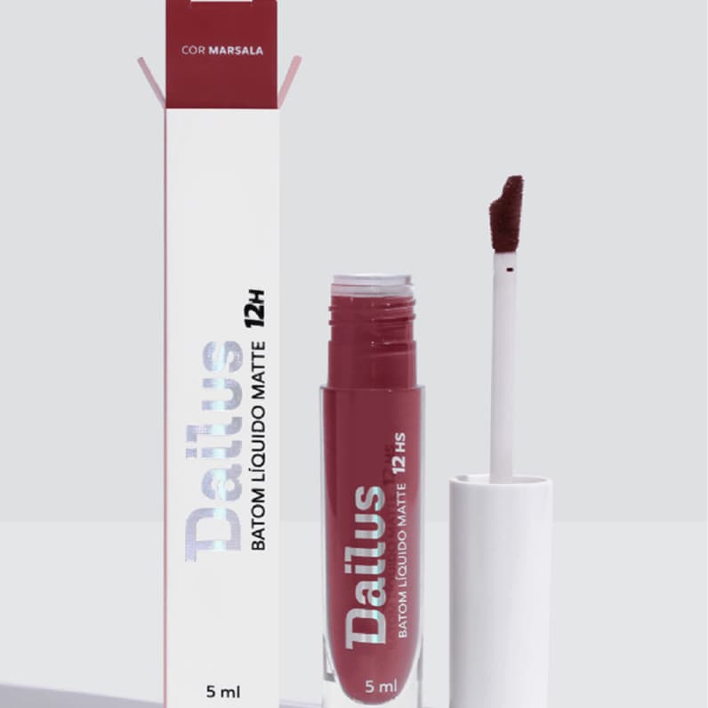 Batom Liquido Matte 12H Marsala - Dailus