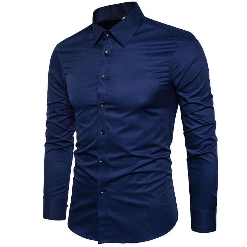 Camisa Social Slim Masculina De Luxo - Passa Fácil