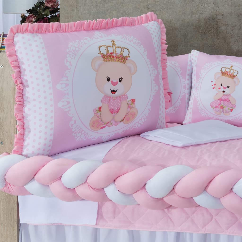 Kit Berço De Bebê Menina Menino 12 Peças Americano Berço Padrão Completo