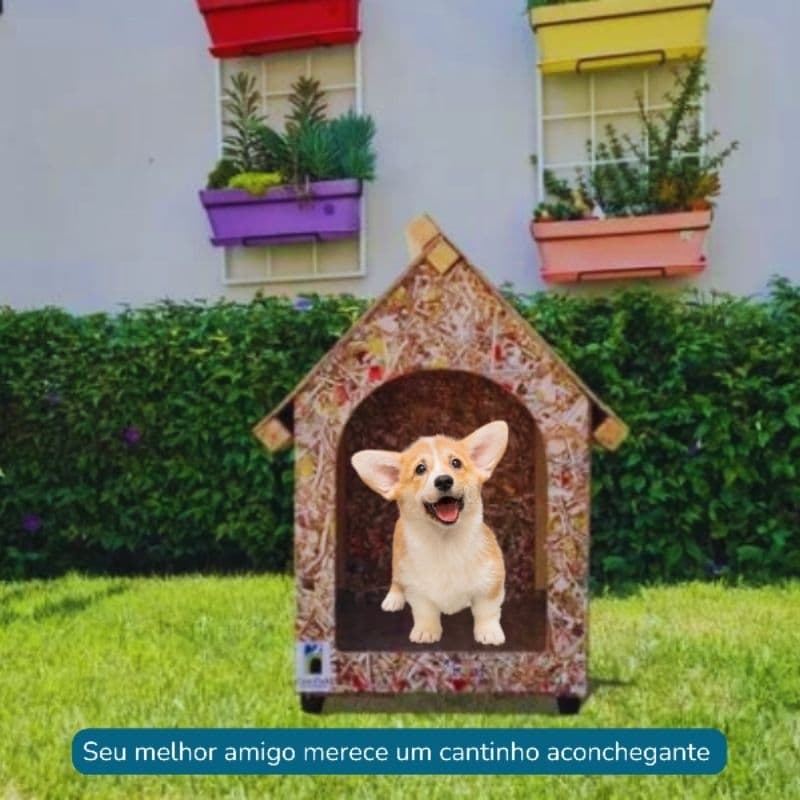 CASINHA DESMONTAVEL N°1 ECOLOGICO CÃO PEQUENO PORTE CASA CASINHA CACHORRO RESISTENTE A SOL E CHUVA