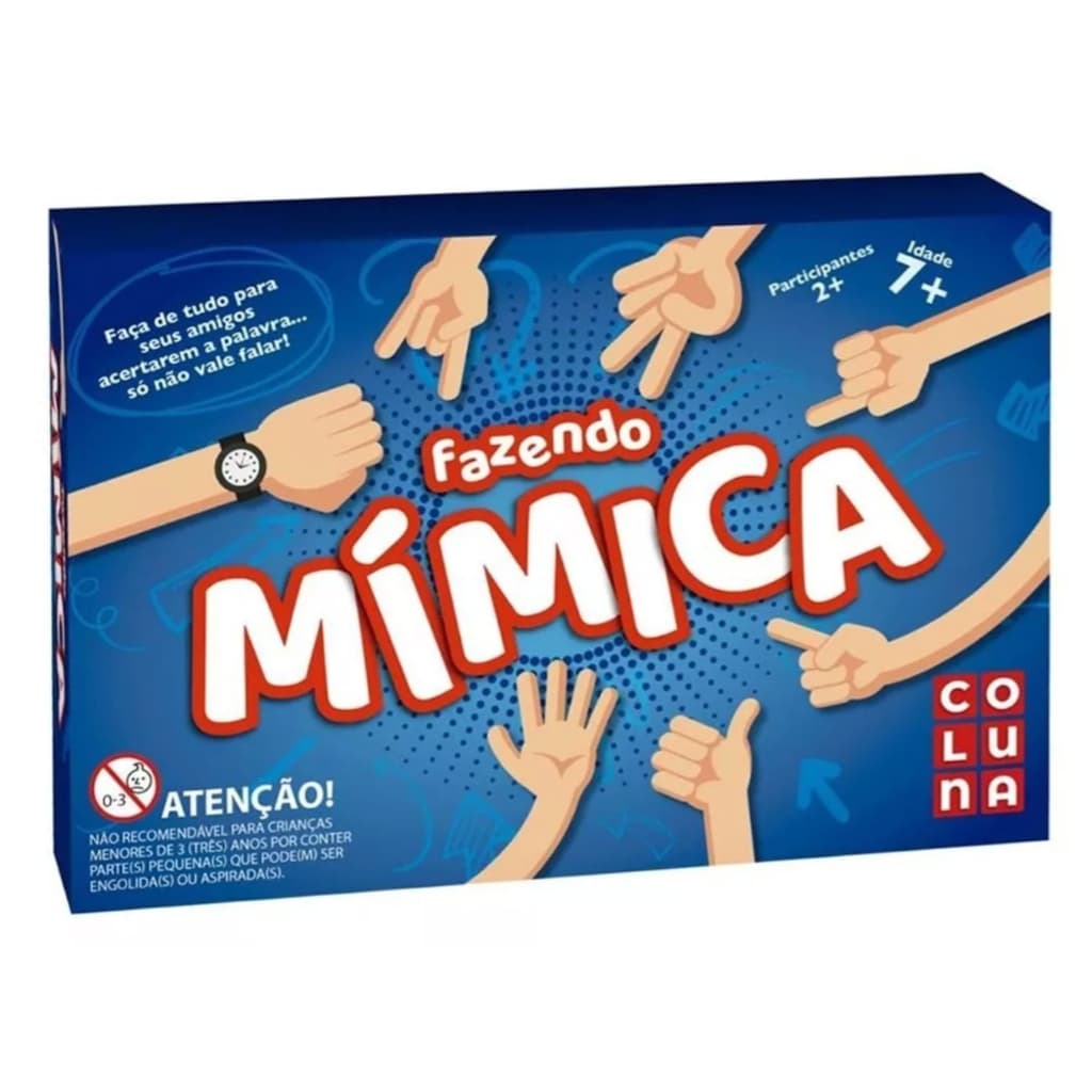 Jogo de Tabuleiro Fazendo Mimica Brincando de Mimica Diversão p/ Família