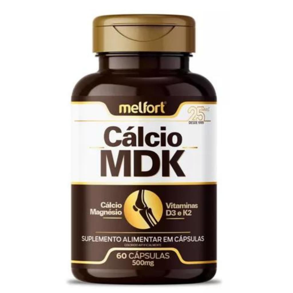 Cálcio Mdk + Magnésio + Vitamina D3 + Vitamina K2 60 Cápsulas