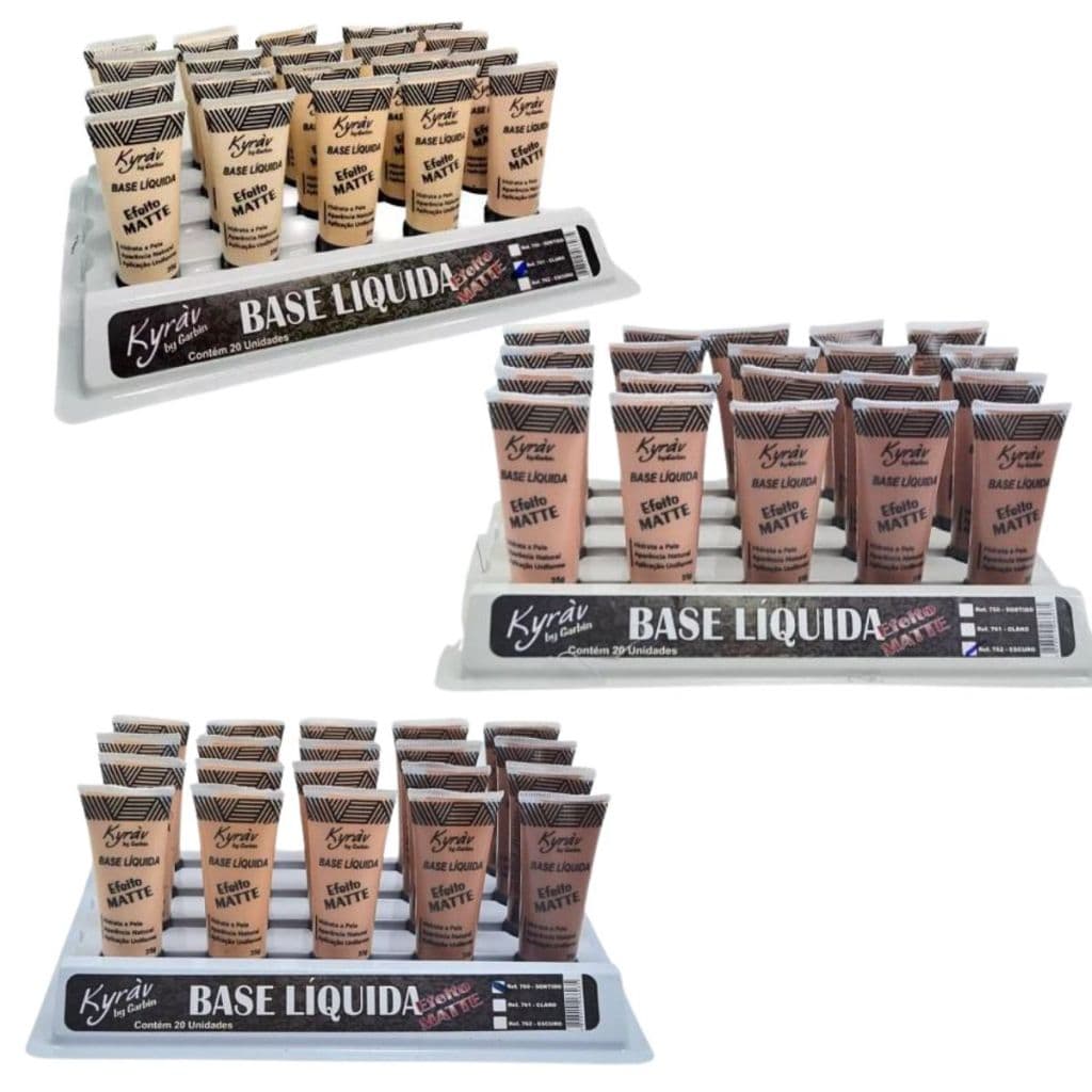 Box kyrav Base Liquida Efeito Matte 20 unidades