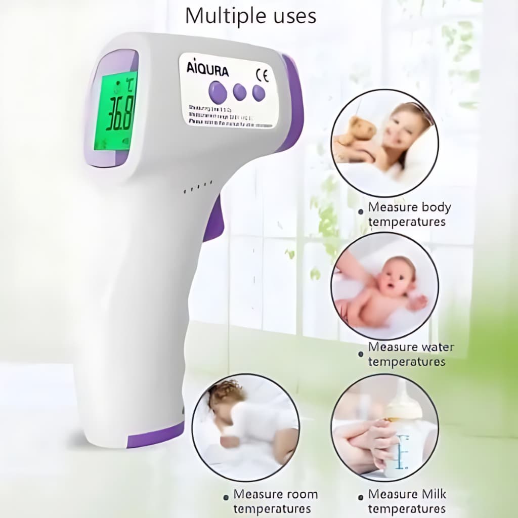 Termômetro Infravermelho Digital Medidor Febre Testa Pulso infantil adulto temperatura corporal