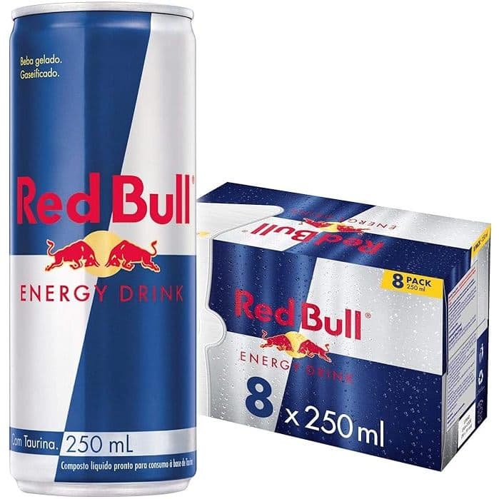 Energético Red Bull Energy Drink, 250ml kit 8unidades