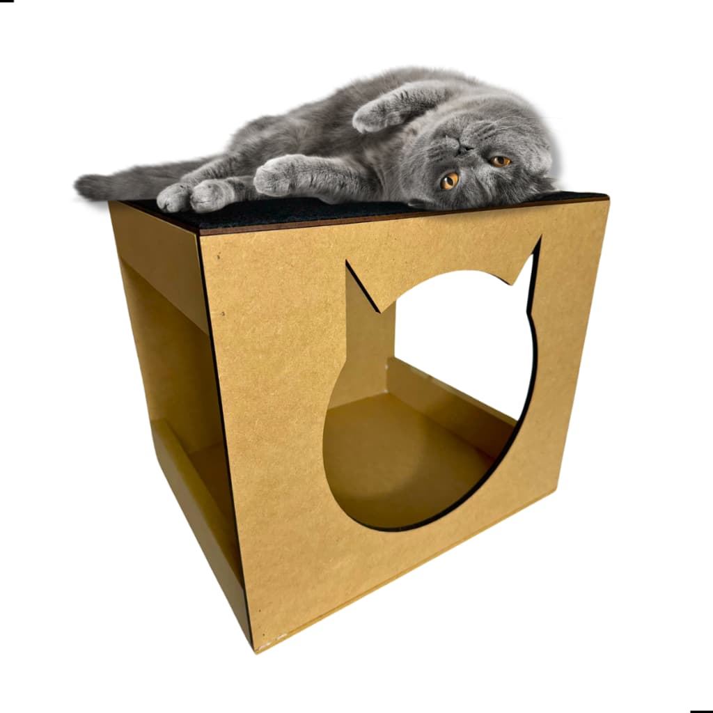 Nicho para Gatos 100% Montado Toca Casa play Gatinhos Mdf 6mm Nicho caixa G