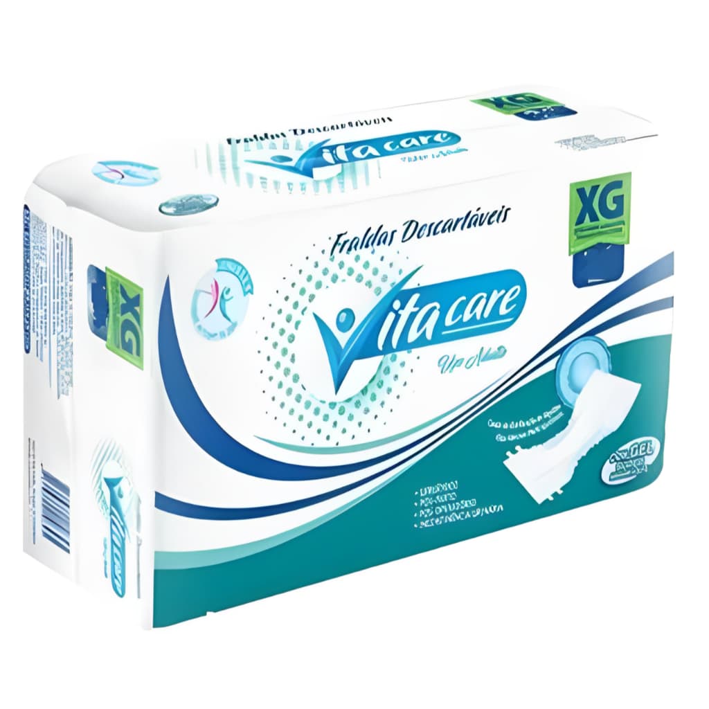 Fraldas Descartáveis Geriátricas Vita Care MEGA XG 26 Unidades