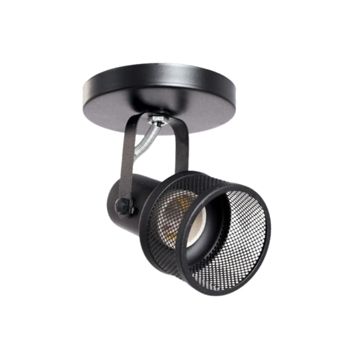 luminária Direcionável Spot Tela Sobrepor Para 1 Lampadas Teto Parede Casa Sala Quarto Par20 Led Bulbo E27