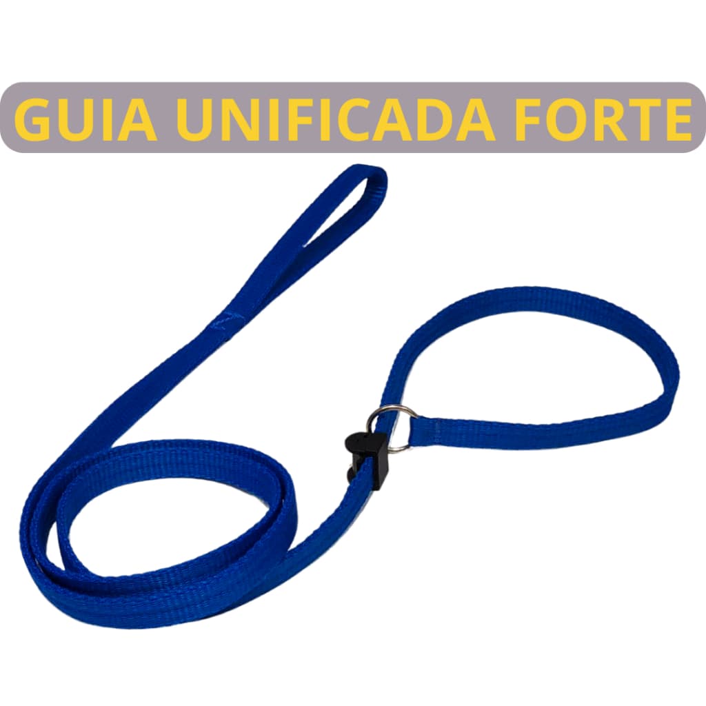 Guia Unificada para passeio adestramento profissional com trava de segurança 1,80m super forte.