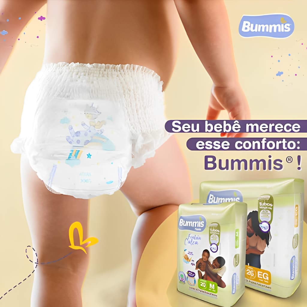 Fralda Descartável Capricho Bummis Pants Shortinho Mega - Todos os tamanhos