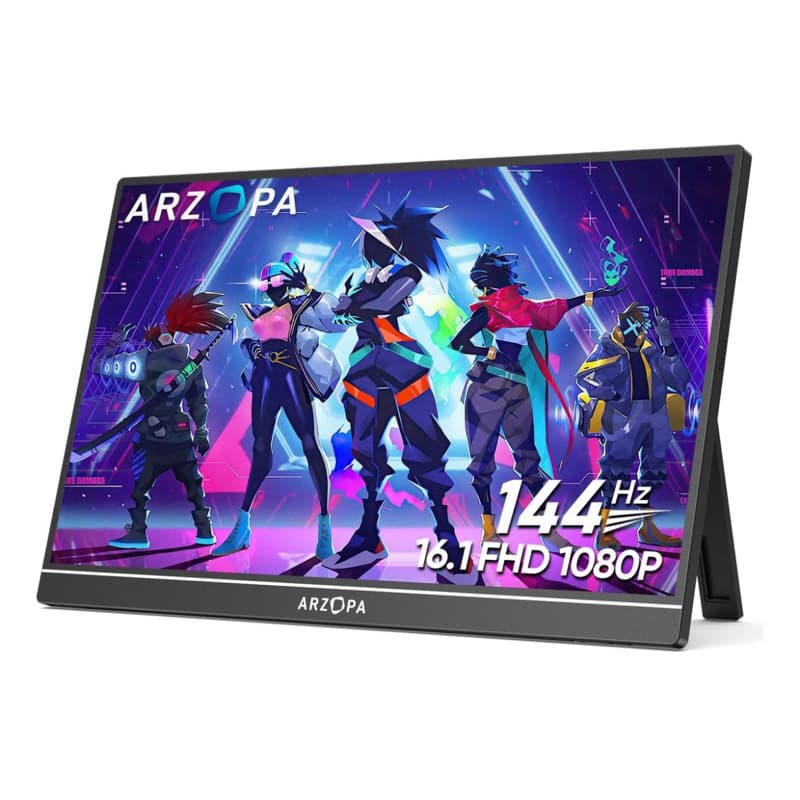 Monitor Gamer 144hz Ips 1080p 100% Srgb Fhd Hdr Portátil Cor Preto 110v/220v