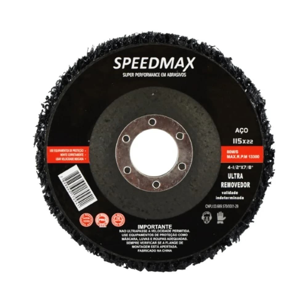 Disco Lixa Flap Nylon 115mm Esmerilhadeira Removedor Tinta