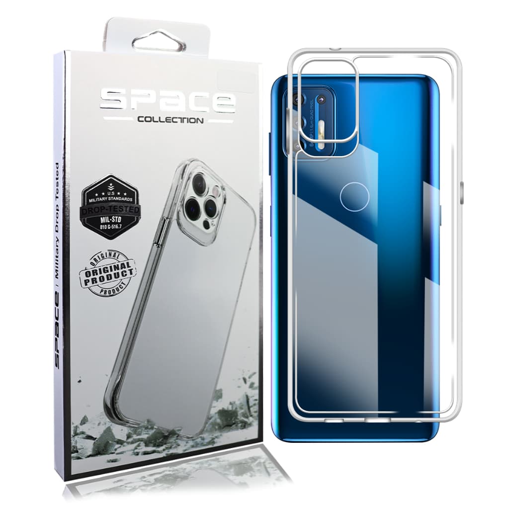 Case Capinha Space Acrílico Transparente Protetora Motorola Moto G04s G22 G24 G34 G52 G53 G54 G82 G84 G85 Edge 50 Fusion