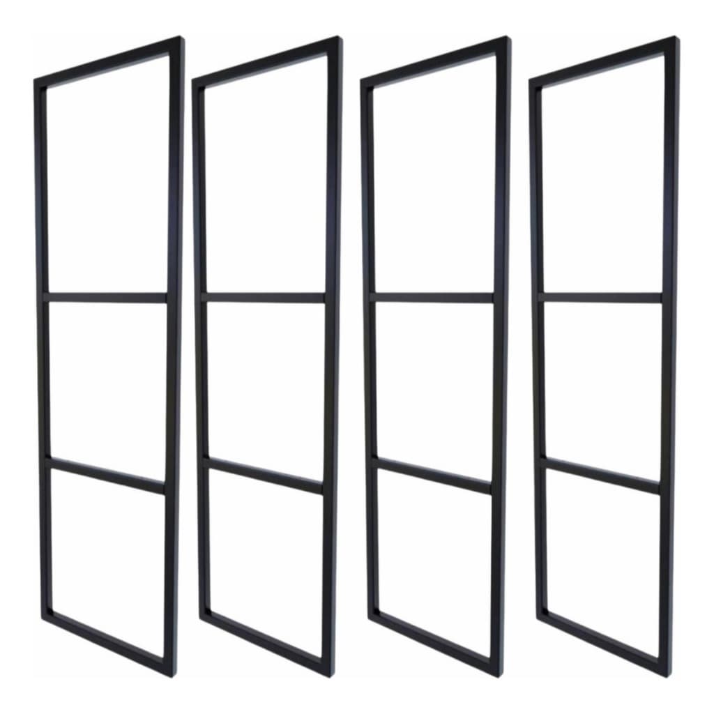 4 Suportes Prateleira Tripla Estilo Industrial Parede Teto