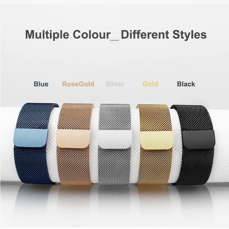 Pulseira  Smartwatch Relógio  Aço Metal Milanesa Compatível SmartWatch 38/40/41/42/44/45/49mm Luxo  Fecho Magnético