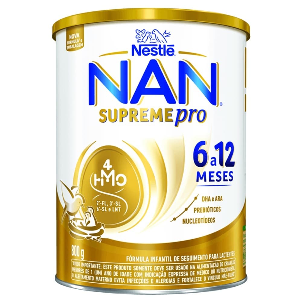 Fórmula Infantil Nan Supreme 6 A 12 Meses 800g - Nestlé