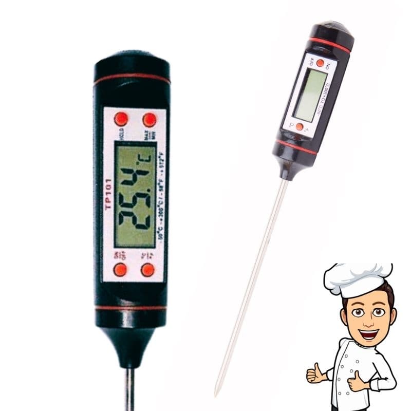 Termômetro Culinário Cozinha Digital Espeto Carnes Molhos Chocolate