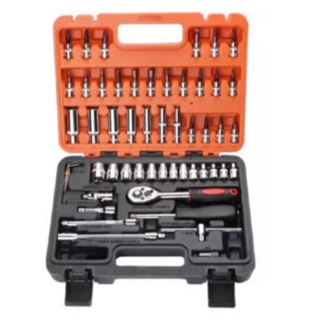 Kit De Ferramenta De Chave De Catraca BM-356 Jogo De Soquete 53 Pecas 1/4
