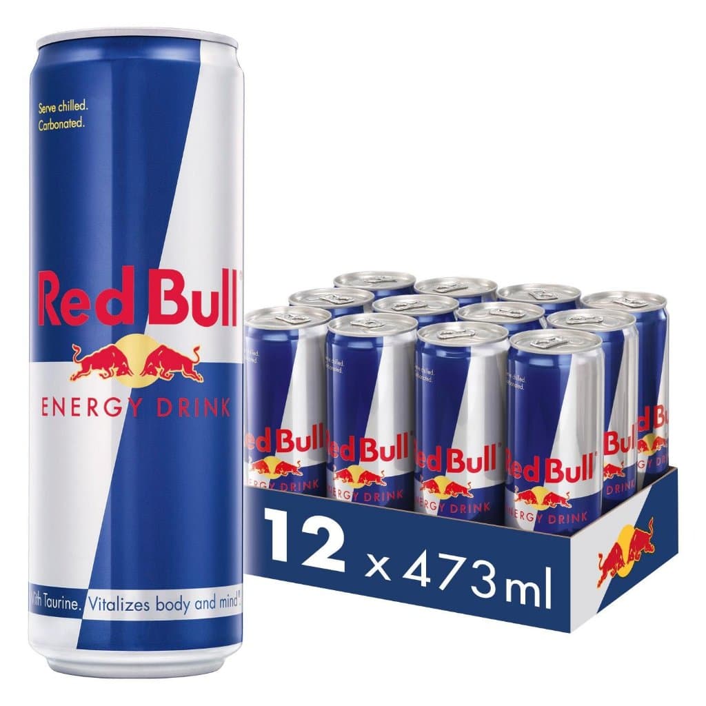 Energético Red Bull Tradicional Latão 473ml Pack 12 Unidades Envio Imediato