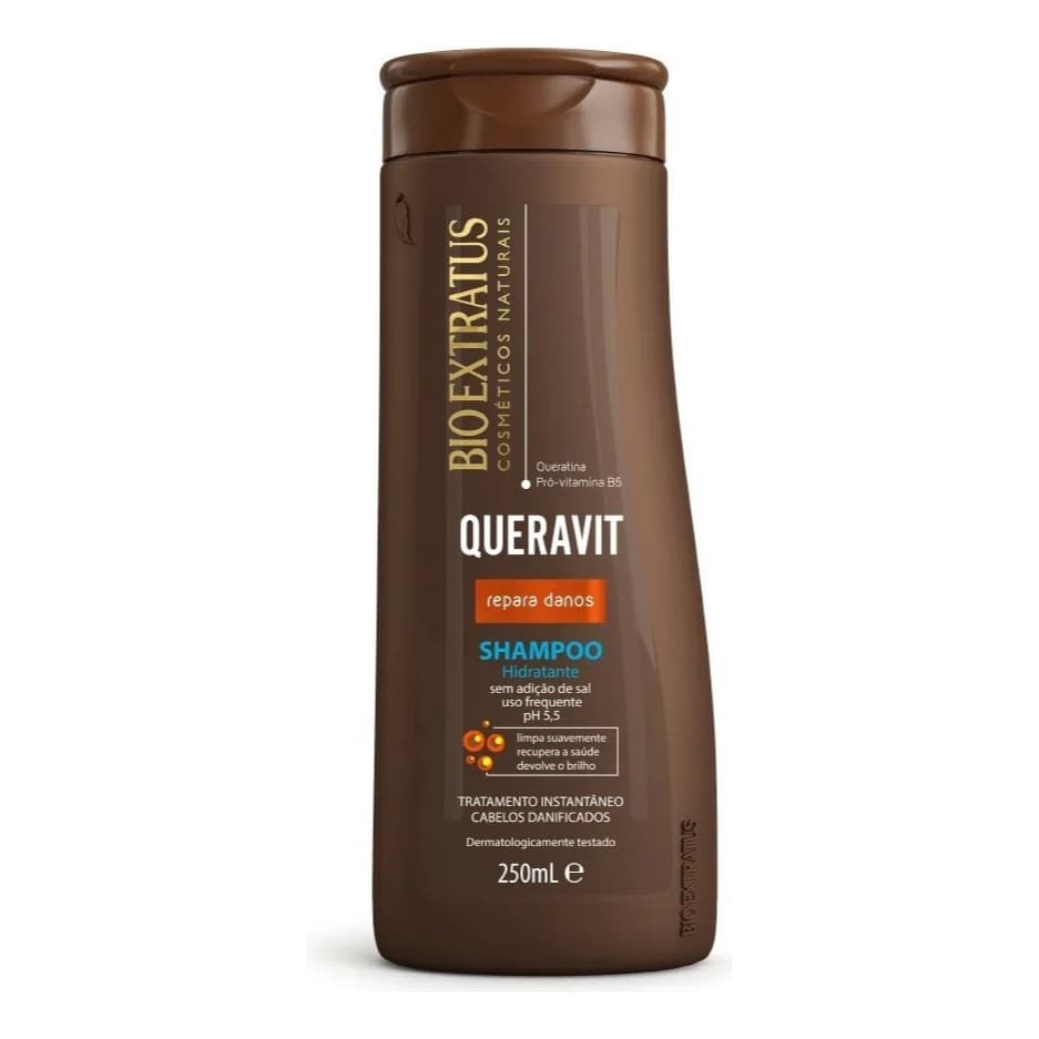 Shampoo Hidratante Queravit Repara Danos 250ml Bio Extratus