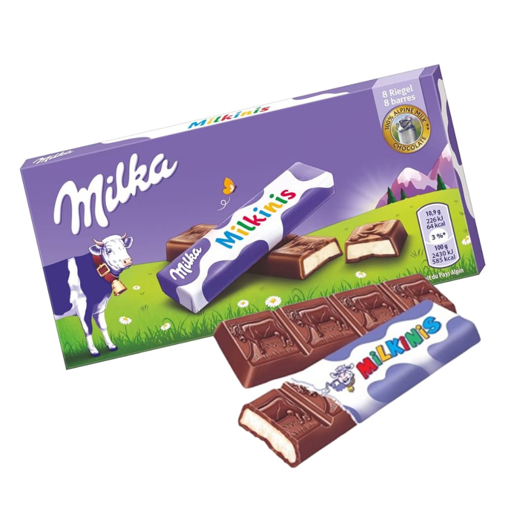 Caixa De Chocolate Milka-milkinis Sticks Tabletes finger Importado