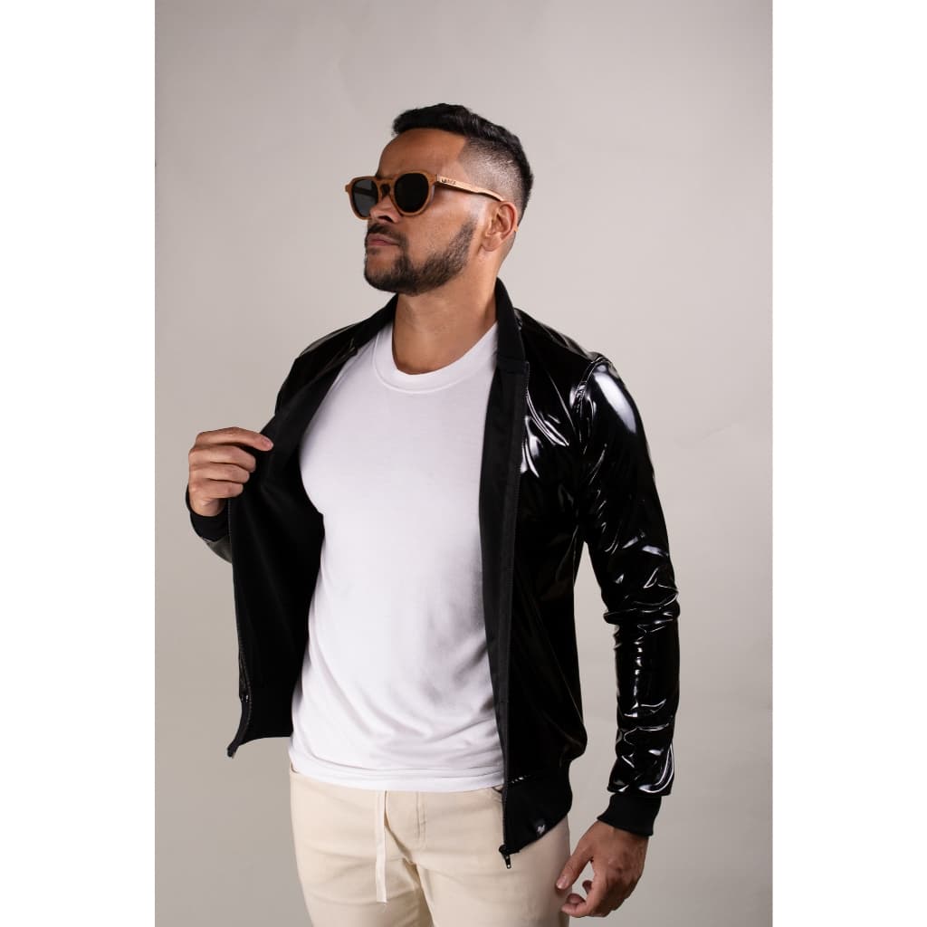 Jaqueta masculina bomber em vinil festa, balada, noite Moda Masculina Estilo Casual