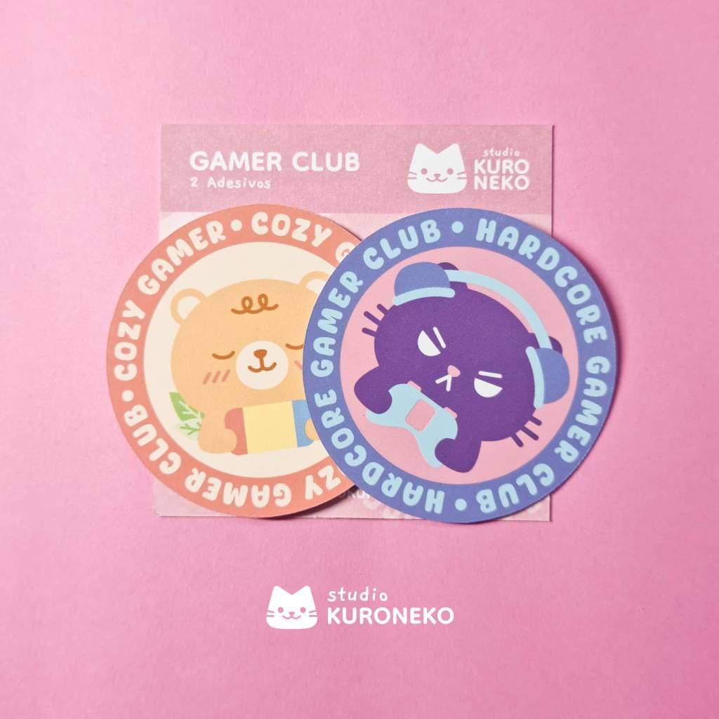 Pacote de adesivos - Gamer Club