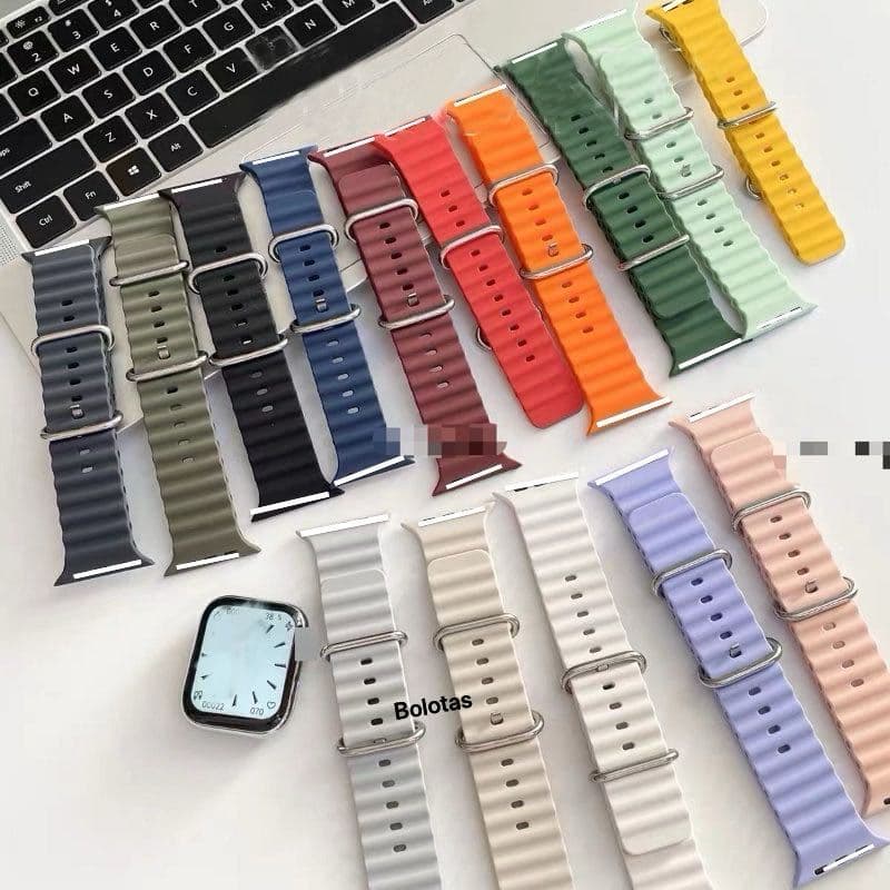 Pulseira Oceânica Para Relógios Apple Série 8 ultra 49mm 45mm 41mm Smartwatch Relógio Inteligente 44mm 40m 42mm 38mm