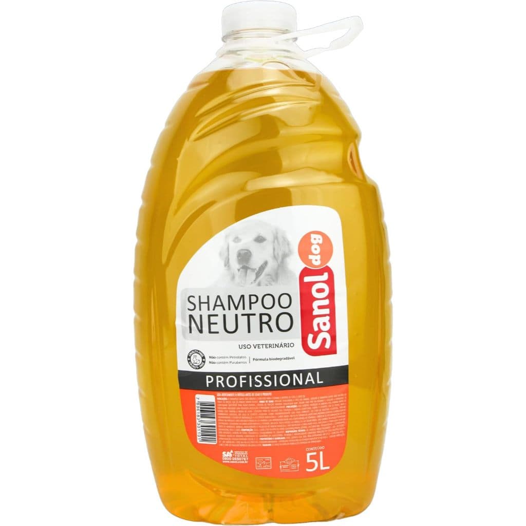 Shampoo Profissional Sanol para Cães e Gatos 5 Litros