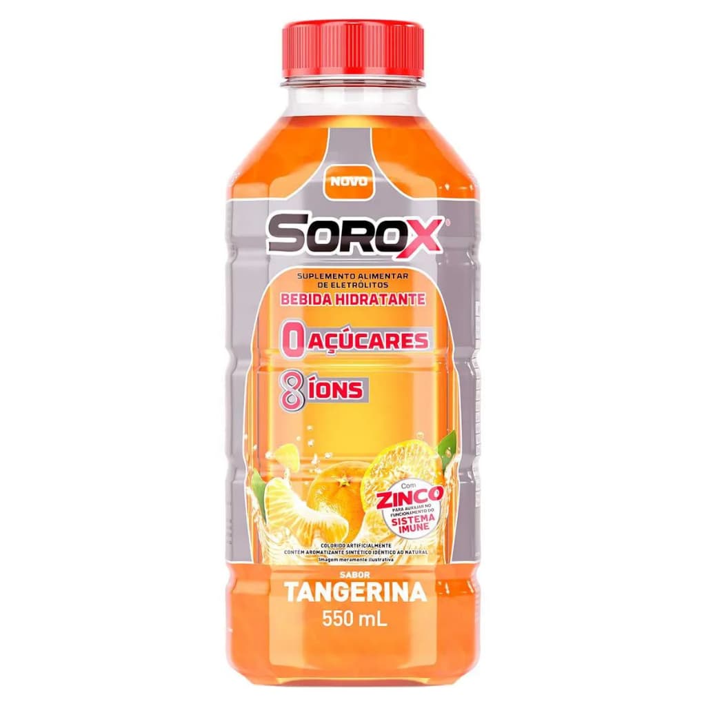 Sorox Sabor Tamgerina 550ml - Bebida hidratante de eletrólitos