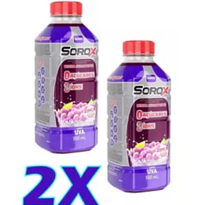 kit 02 Sorox Sabor Uva 550ml - Bebida hidratante de eletrólitos