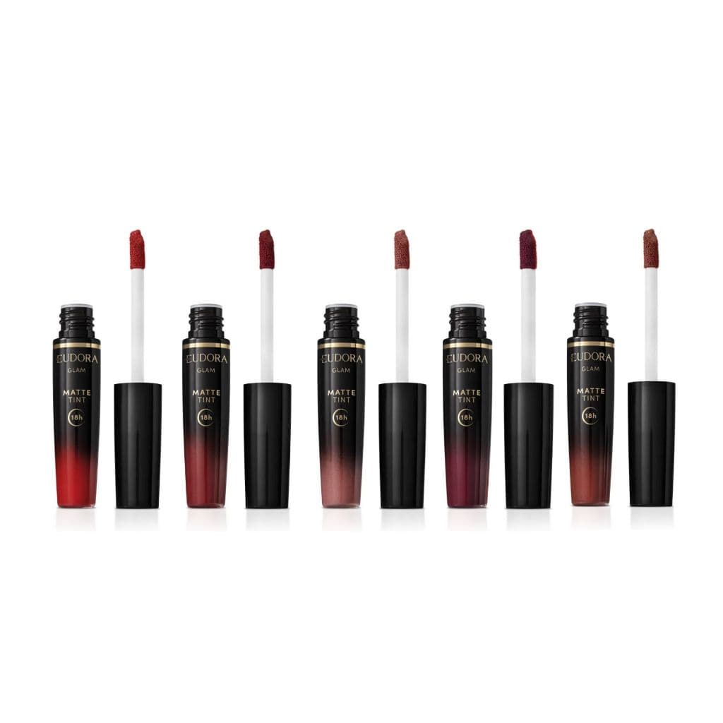 Batom Liquido Acabamento Matte Tint Fixação 18H Sem Retoque Eudora Glam - Escolha o seu