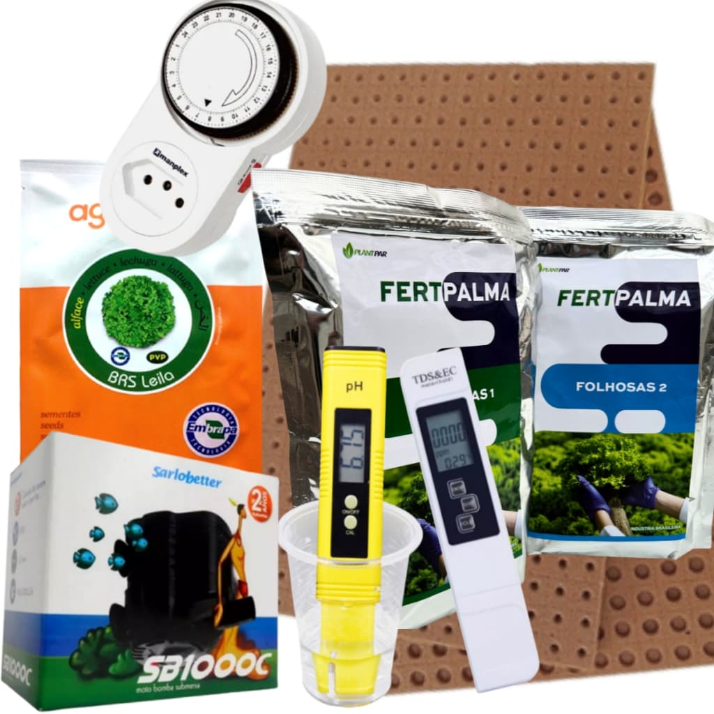 Kit Hidroponista (Nº 3) completo para iniciantes na Hidroponia