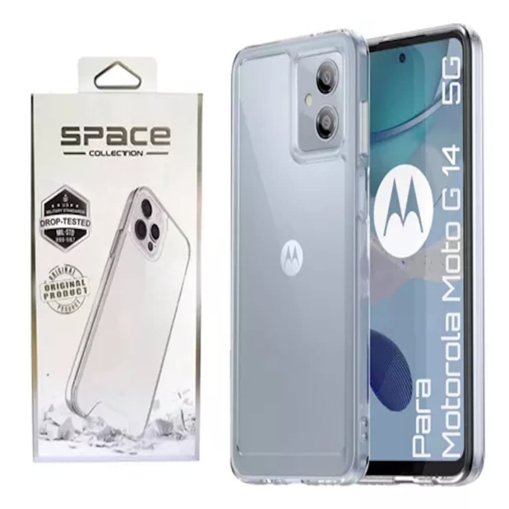 Capa Capinha Space Hybrid Antishock P/ Motorola Moto G14 / Moto G54 / Moto G84