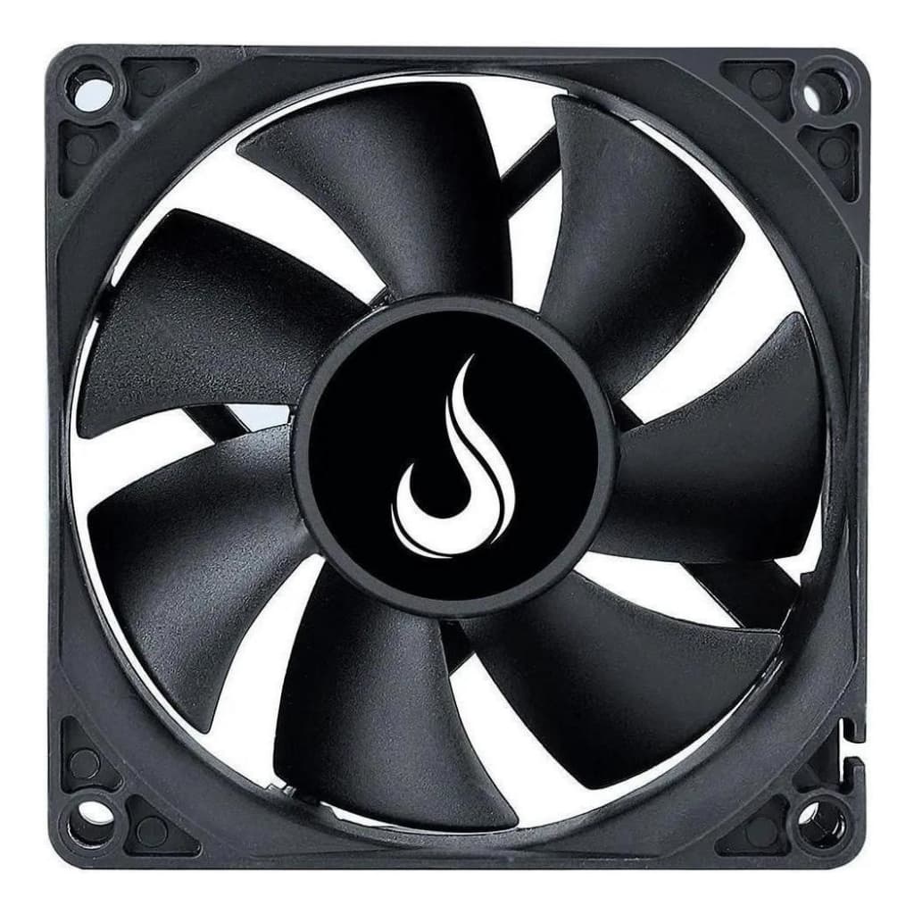 Cooler Fan 1500 RPM Sem Led | Para Gabinete 80mm 8cm | Rise Mode Gamer Black