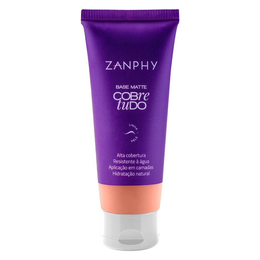 Base Liquida Matte Cobre Tudo Cor 05 Linha Pele - ZANPHY