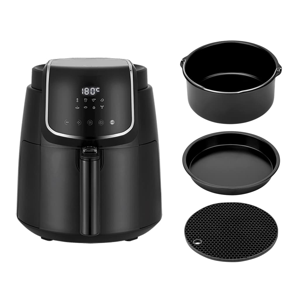 Fritadeira Digital Air Fryer Desidratadora Midea GourmetFry 4L Com Kit Formas Perfect Fryer 3 em 1