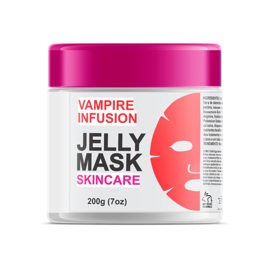 Jelly Mask Vampire - Máscara Facial Hidratante, Calmante, Anti-idade, Rejuvenescimento, Nutrição.