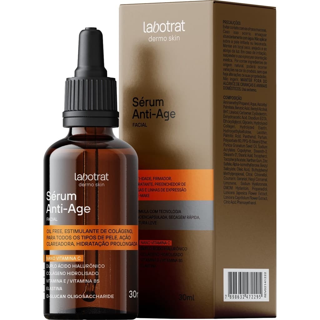 Sérum Anti-Idade Firmador Facial Anti-Age Labotrat 30ml