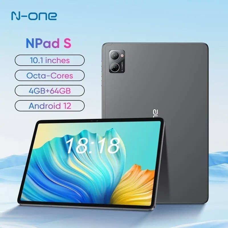 Tablet 10.1 Android 12, 4GB ram 64GB Rom, bateria 6600mAh Octa Core, N-one s 2023.