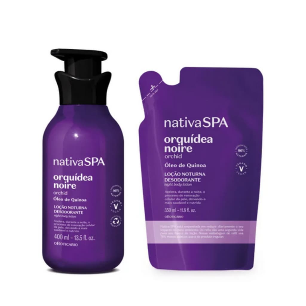 Boticário Nativa Spa Hidratante Corporal Orquidea Noire