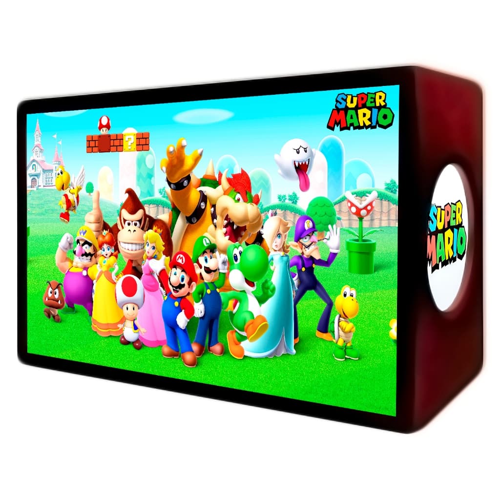 Luminária Abajur LED Super Mario Bros Personagens - Decoração Gamer
