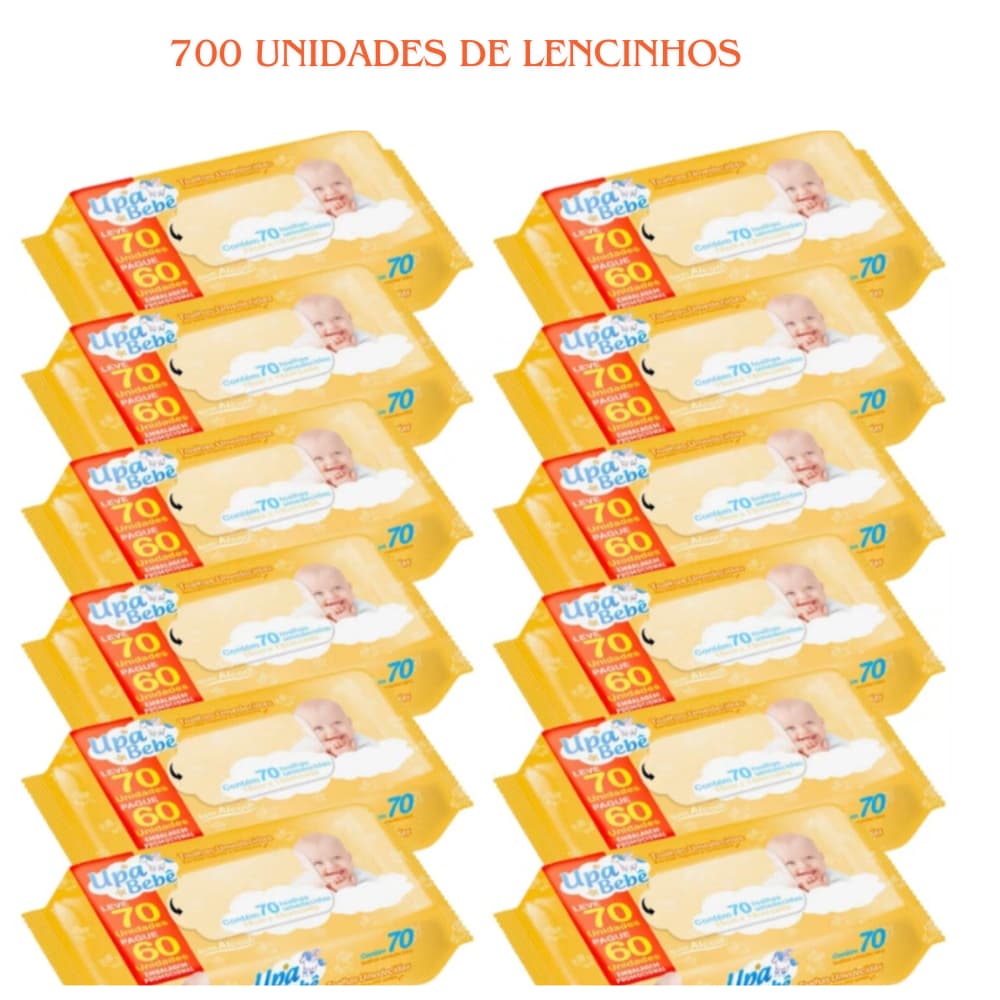 700 unidades Lenço Umedecido Upa Bebe Melhor Marca do mercado