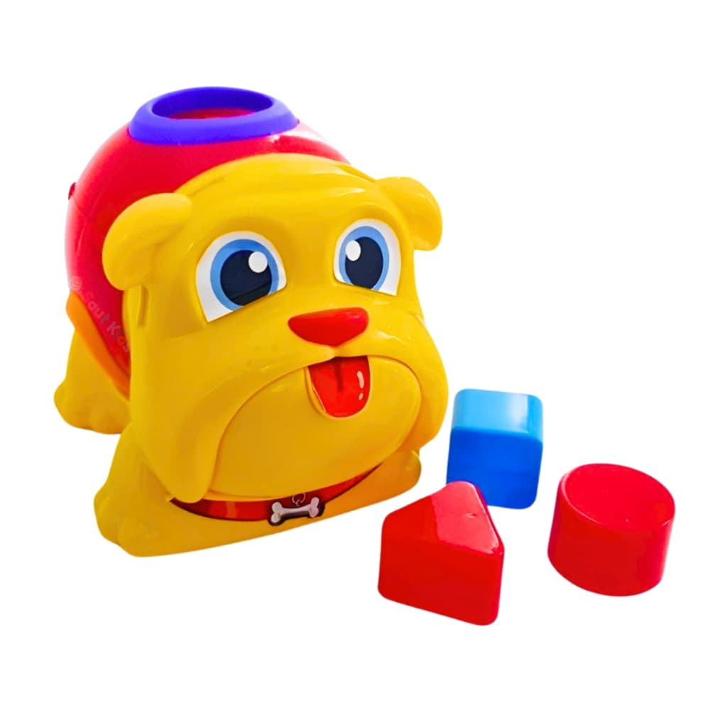 Cachorro Brinquedo Encaixar Formas Infantil Educativo Bulldog Brinquedo Bebê