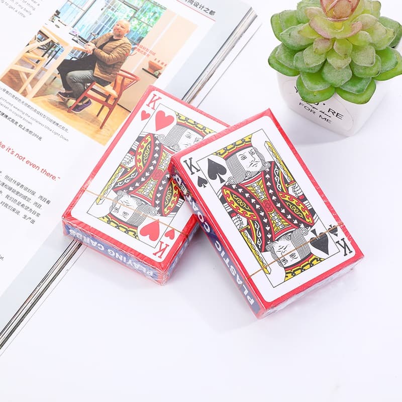 5  KitBaralho de Cartas de Papel 54 Cartas Jogos em Família Diversão